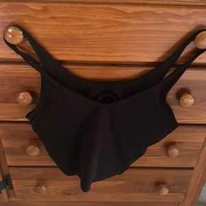Lululemon black crop tank (s) with shelf bra x 2. $35 each or $60 for both